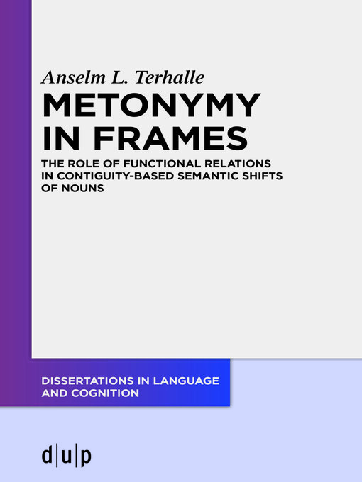 Cover image for Metonymy in Frames